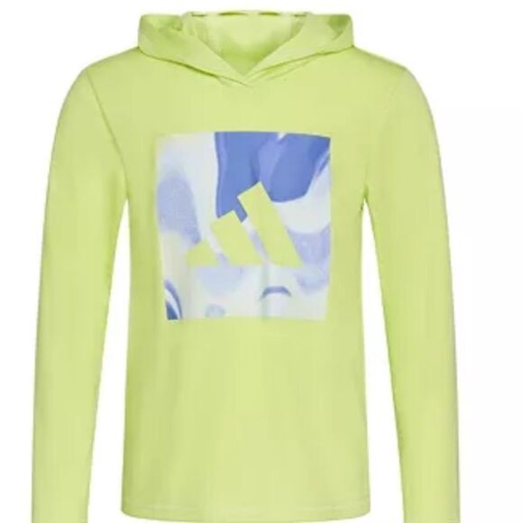 adidas Little Boys Hooded Polyester T-shirt, top size 4 - Picture 1 of 6